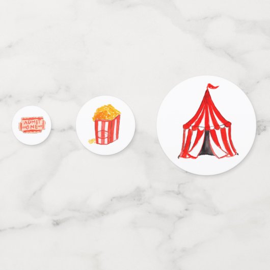 Fête d'anniversaire du carnaval confetti (Devant)