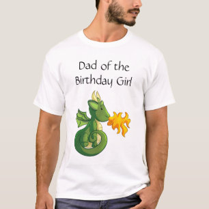 Fête d'anniversaire du dragon Papa T-Shirt