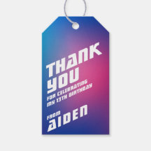 Fête d'anniversaire du garçon cool étiquettes cade