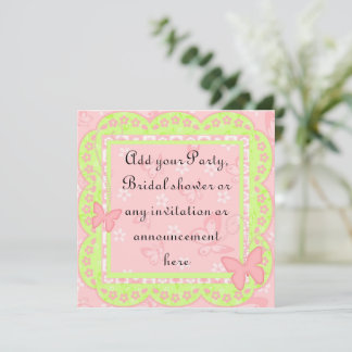 Fête d'anniversaire du printemps ou invitation pol