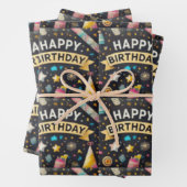 fête d'anniversaire Enveloppement Papier plat Jeu (En situation)