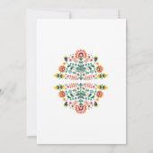 Fête d'anniversaire Floral Fiesta Invitation mexic (Dos)