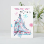 Fête d'anniversaire "Gliding into" merci note (Debout devant)