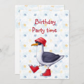 Fête d'anniversaire Invitation amusant mignon oise (Devant / Derrière)