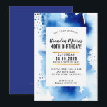 FÊTE D'ANNIVERSAIRE INVITATION aquarelle moderne c<br><div class="desc">par kat massard >>> kat@simplysweetPAPERIE.com <<< Un design d'invitation très simple, mais élégant pour votre anniversaire. Wow vos amis et votre famille avec ce petit nombre ; D Configurer en tant que modèle il est simple pour vous d'ajouter vos propres détails, ou appuyez sur le bouton personnaliser et vous pouvez...</div>