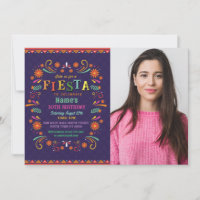 Fête d'anniversaire Invitation Mexico Photo mexica