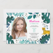 Fête d'anniversaire | Jungle de Tigre | Invitation (Devant)