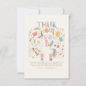 Fête d'anniversaire licorne merci (Devant)