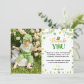 Fête d'anniversaire Lucky One Carte de remerciemen (Debout devant)