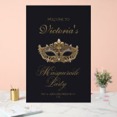Fête d'anniversaire Mascarade Or Noir  (Mariage)