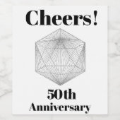 Fête d'anniversaire Moderne Elégant Étiquette de v (Étiquettes simples)