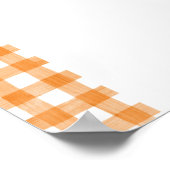 Fête d'anniversaire orange ou Affiche de bienvenue (Coin)