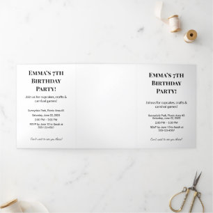 Fête d'anniversaire personnalisée triple lettre pl