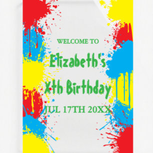 Fête d'anniversaire pour enfants de peinture