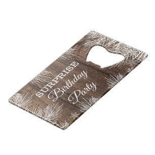 Fête d'anniversaire rustique en bois