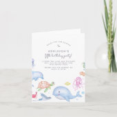 Fête d'anniversaire sous la mer Merci (Devant)