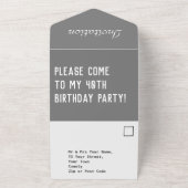 Fête d'anniversaire tout en une invitation (Dehors)