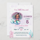Fête d'anniversaire Whimsical Mermaid Invitation (Devant)