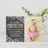 Fête d'anniversaire Winter Onederland invitation G (Debout devant)