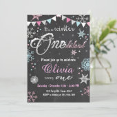 Fête d'anniversaire Winter Onederland invitation G (Debout devant)