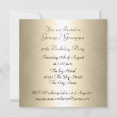 Fête d'anniversaire Zebra Invitation (Dos)