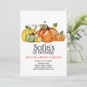 fête d'automne, citrouille, automne, invitation (Debout devant)