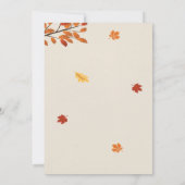 Fête d'automne invitation Invitation d'automne fil (Dos)