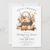 Fête d'automne Thanksgiving Invitation (Devant)