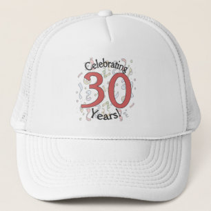 Fête de 30 ans casquette confetti