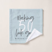 Fête de 50 ans en or (Gant de toilette)