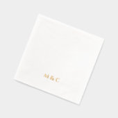Fête de 50e anniversaire de mariage Monogram Golde (Gauche)