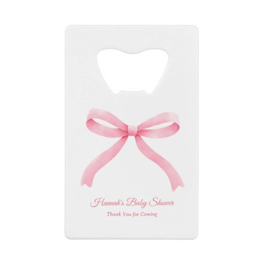 Fête de Baby shower esthétique rose Bow Girly (Devant)