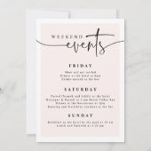 Fête de Bachelorette moderne Invitation du week-en (Dos)