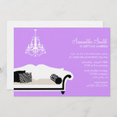 Fête de bachelorette moderne ou Invitation d'Fête (Devant / Derrière)