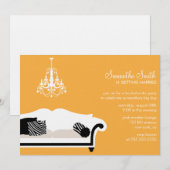 Fête de bachelorette moderne ou Invitations de Fêt (Devant / Derrière)