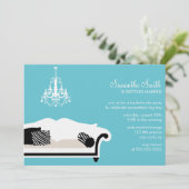 Fête de bachelorette moderne ou Invitations de Fêt (Debout devant)