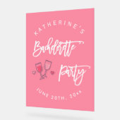 Fête de Bachelorette Rose et Blanc (Angle)