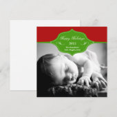 Fête de bannière : Carte photo saisonnier (Devant / Derrière)