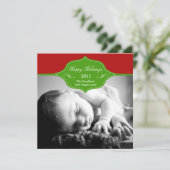 Fête de bannière : Carte photo saisonnier (Debout devant)