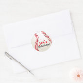 Fête de baseball Sports Stickers Anniversaire (Enveloppe)