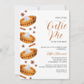 Fête de bébé Cutie Pie – Invitation d'automne (Devant)
