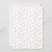 Fête de bébé Donuts et Couches Invitation Pastel (Dos)