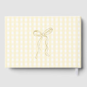 Fête de bébé fantaisiste jaune gingham Silly Goose (Verso)