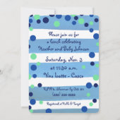 Fête de bébé - Invitation pour un garçon (Dos)