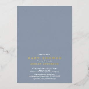 Fête de bébé Oh Boy Invitation en aluminium