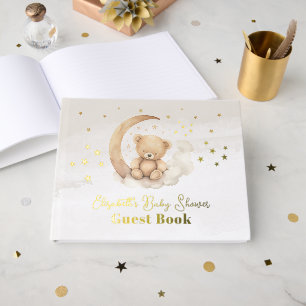 Fête de bébé ourson marron neutre pour le sexe