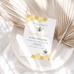 Fête de bébé Petite Abeille Miel Invitation abeill