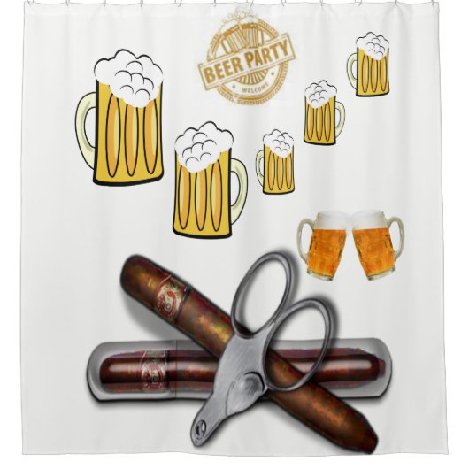 Fête de bière du rideau de douche (Devant)