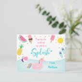 Fête de billard pour filles Merci d'anniversaire (Debout devant)