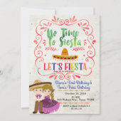 Fête de Blonde frère Invitation d'anniversaire mex (Devant)